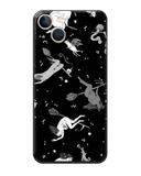 Dark Mystery Flying Witches Print Phone Case