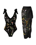 Mystic Snake Dreamland Printed Swimsuit and Sarong