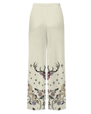 Mystic Starry Deer and Snake Printed Plus Size One Piece Set