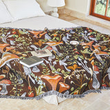 Cottagecore Fungis Wonderland Printed Blanket