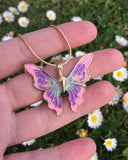 Colorful Fairy Butterfly Necklace