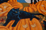 HW Black Cat and the Pumpkins Printed Blanket