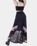 Purple Wonderland Moth and Mushroom Print Two-Piece Set