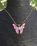 Colorful Fairy Butterfly Necklace