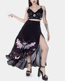 Purple Wonderland Moth and Mushroom Print Two-Piece Set