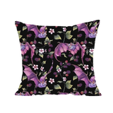 Halloween Purple Bat-Family Printed Cushion