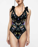 Mystic Moths Fairyland Printed One Piece And Cover-up