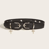 Cross Double Buckle Eye Waist Cover