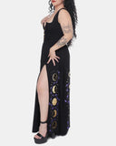 Shiny Luna Printed Strappy Cotton Plus Size Dress
