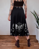 Mysterious Moon Moth Star Pattern Print Suspender Two-Piece Set