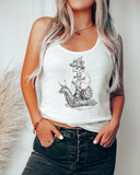 Fun Mice And Snails Print Tank Top