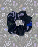 Witchery Snake Amethyst Print Hand Made Scrunchie