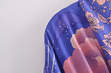 Mystic Blue Moon Starrynight Printed Beach Kimono