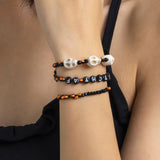 Halloween Monster Skull Rice Bead Bracelet