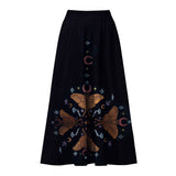 Mystical Butterfly Wonderland Garden Party Print Plus Size One Piece Set