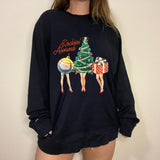 Christmas Gift Funny Print Crew Neck Sweatshirt