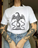 Evil Dragon Snake Crystal Ball Print T-shirt