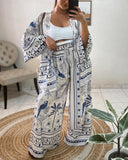 Mystic Luna Moon Devil Eyes Printed Two-Piece Set