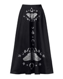 Ancient Luna Butterfly King Print  Plus Size One Piece  Set