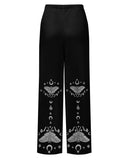 Ancient Luna Butterfly King Print  Plus Size One Piece  Set