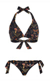 Mushroom Wonderland And Butterfly Family Pattern Print Bikini Set