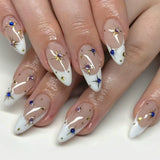 Daydream of the Star Goddess Manicure Stickers, Cat Eye Glossy Colored Manicure Patch Wear Nails