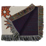 Bohemian Warm Flowers Printed Blanket