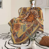 Boho Helios Floral Printed Blanket