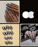 Halloween Gothic Style Fake Skull Wear Nail Art Patch