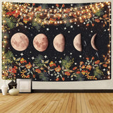 Vine & Phase of the Moon Printed Tapestry