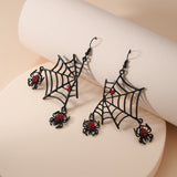 Spider Web Punk Earrings
