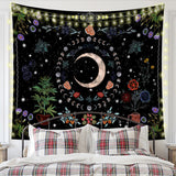 Moonnight Garden Printed Tapestry