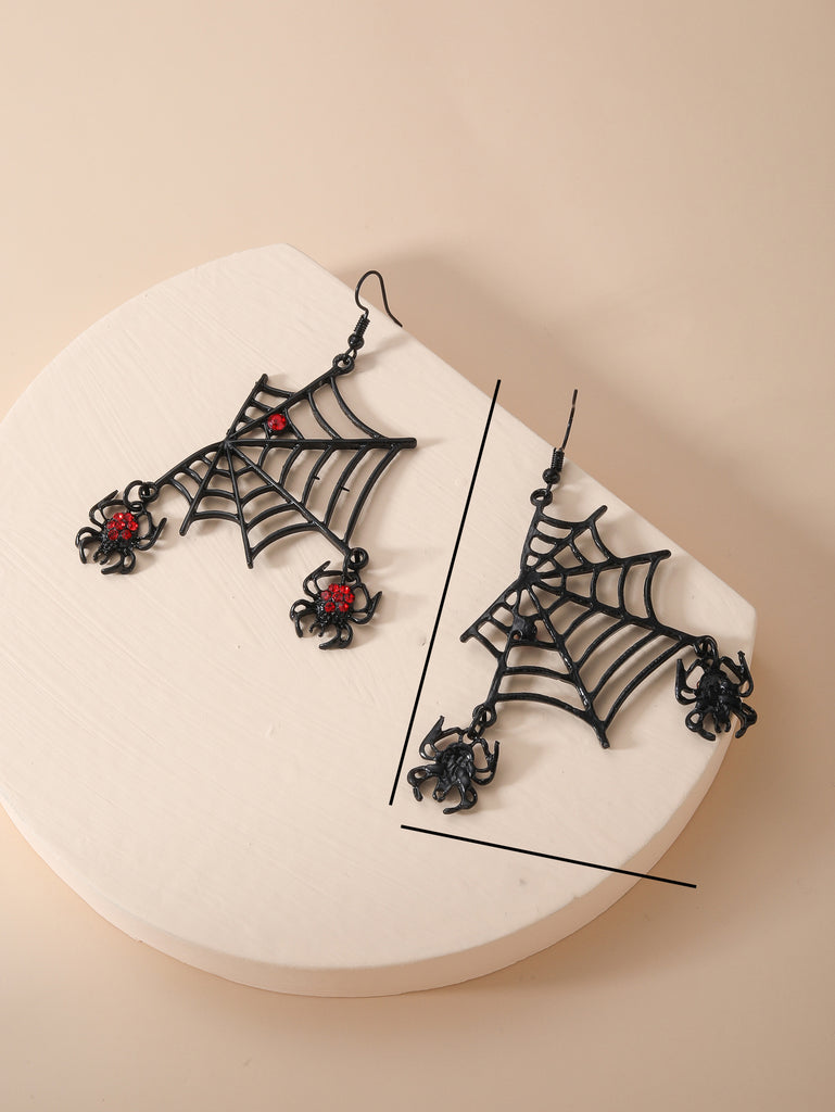 Spider Web Punk Earrings