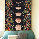 Vine & Phase of the Moon Printed Tapestry