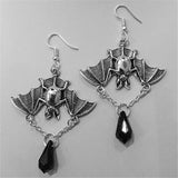 Bat Gothic Halloween Earrings