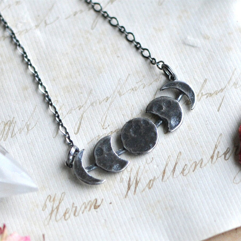 Sliver Moon Phase Necklace