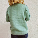 Christmas Elks Pattern Jacquard Pullover Sweater