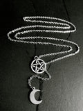 Moon Star Pendant Necklace