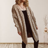 Loose Thickened Knitted Casual Style Cardigan Sweater