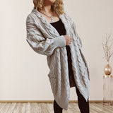 Loose Thickened Knitted Casual Style Cardigan Sweater