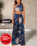 From Luna Solar to Entire Universe Printed Two Piece Pant Set