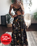 Squirrel in Fungis Forest Wonderland Printed Two Piece Set