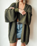 Cozy Oversized Knitted Cardigan Sweater