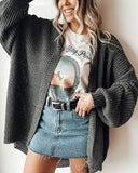 Cozy Oversized Knitted Cardigan Sweater