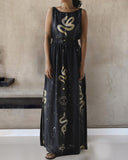 Ancient and Mystery Printed Goddess Dress