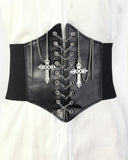 Cross Chain Waist Trainer Corset Belt
