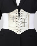 Cross Chain Waist Trainer Corset Belt