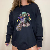 "Hold my magical mushroom" Printed Casual Sweatshirt