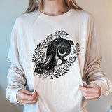 Dark Fantasy Bunny Printed Casual Sweatshirt