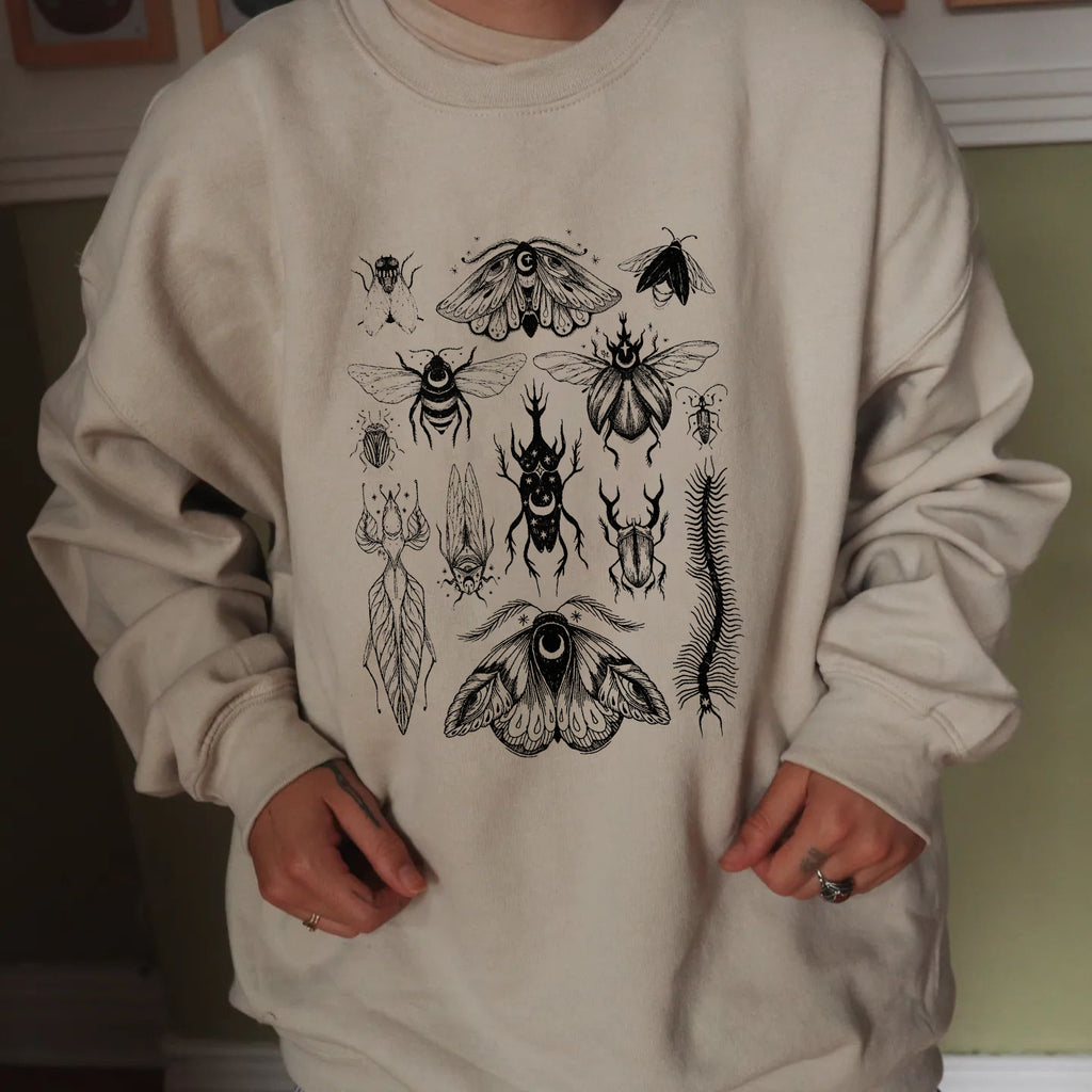 Insect World Printed Casual Sweatshirt